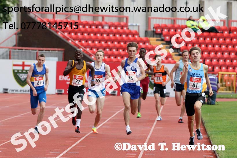 Inter boys 800 metres, English Schools Track and Field. Photo: David T. Hewitson/Sports for All Pics